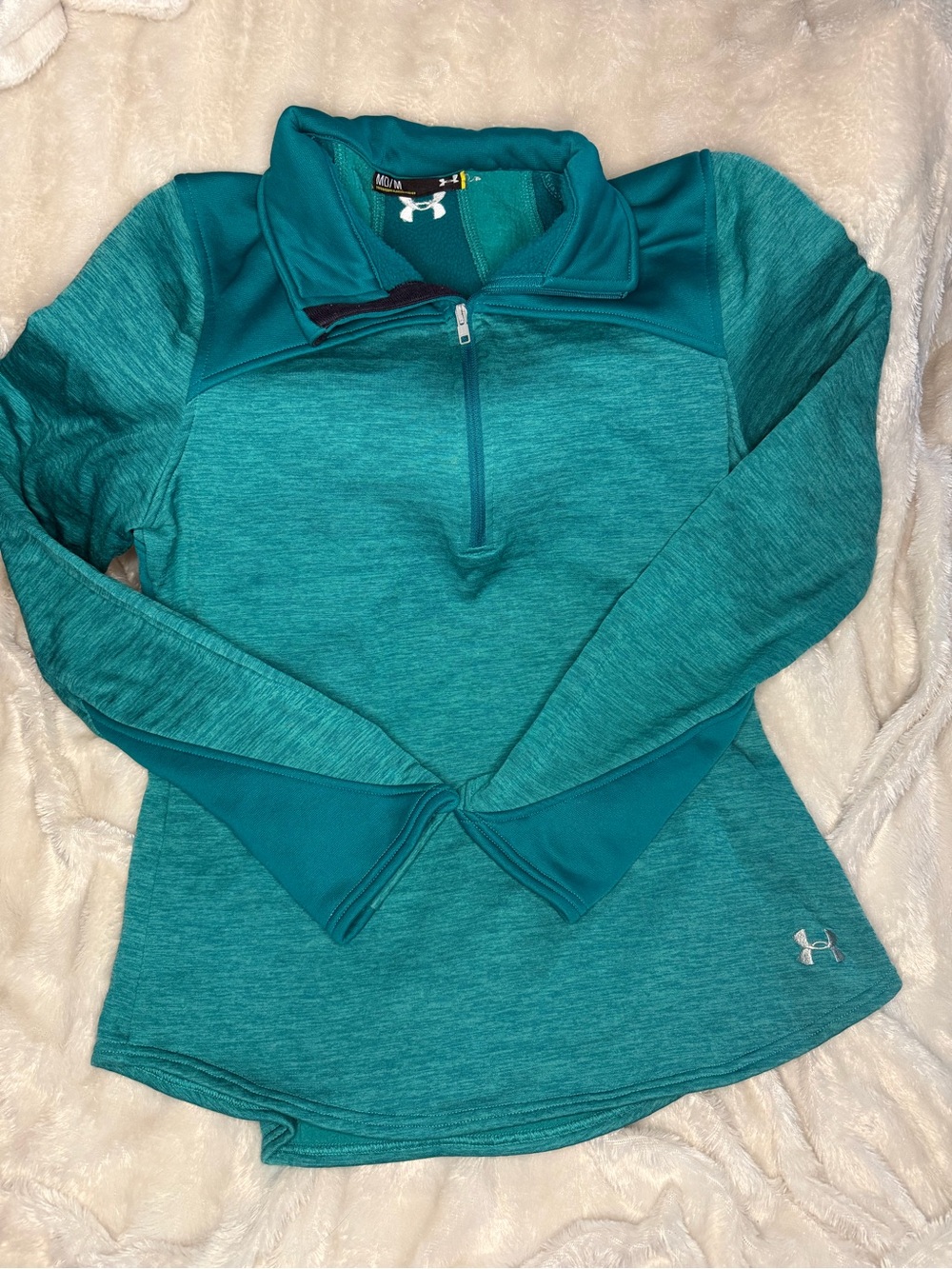 Under Armour Teal Half-Zip Pullover Women's Performance Top